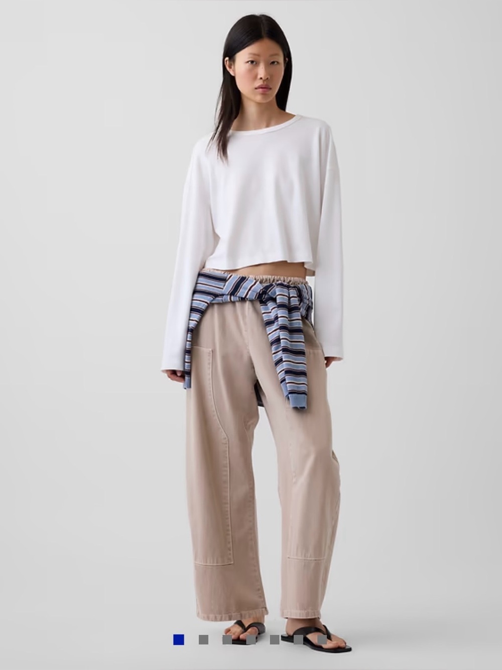 Gap Easy Double-Knee Barrel Pants Wicket Tan